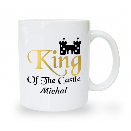 Kubek na dzień ojca King of the castle + imię